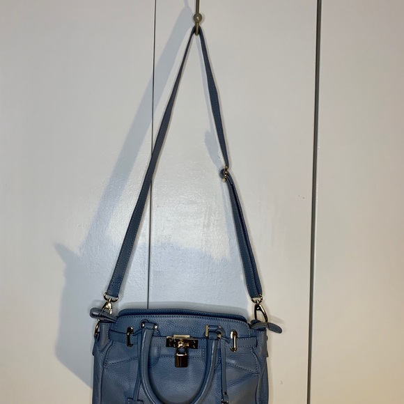 Beautiful blue leather handbag by Jasper Conran - Picture 4 of 4